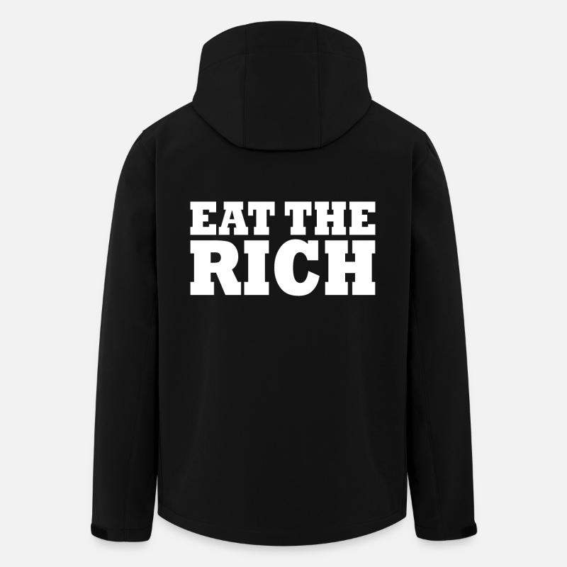Eat the rich - Recycelte Männer Softshell-Jacke von Stanley/Stella - Schwarz