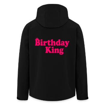 Birthday king - Recycelte Männer Softshell-Jacke von Stanley/Stella - Schwarz - Hinten - AI Model Male 185 light (185cm)