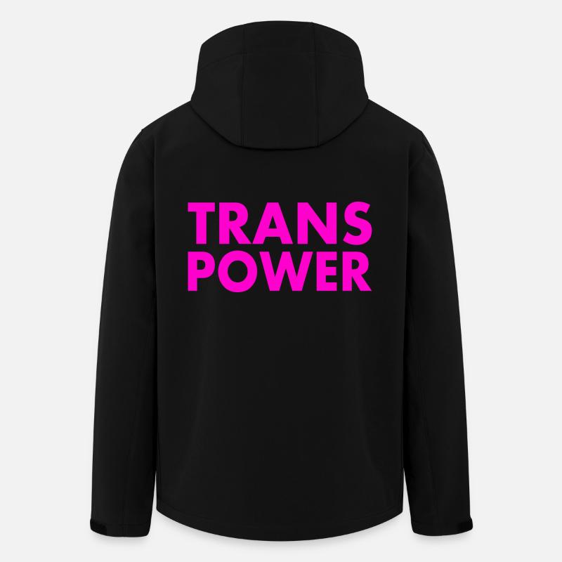 Trans power - Men’s Recycled Softshell Jacket by Stanley/Stella - black