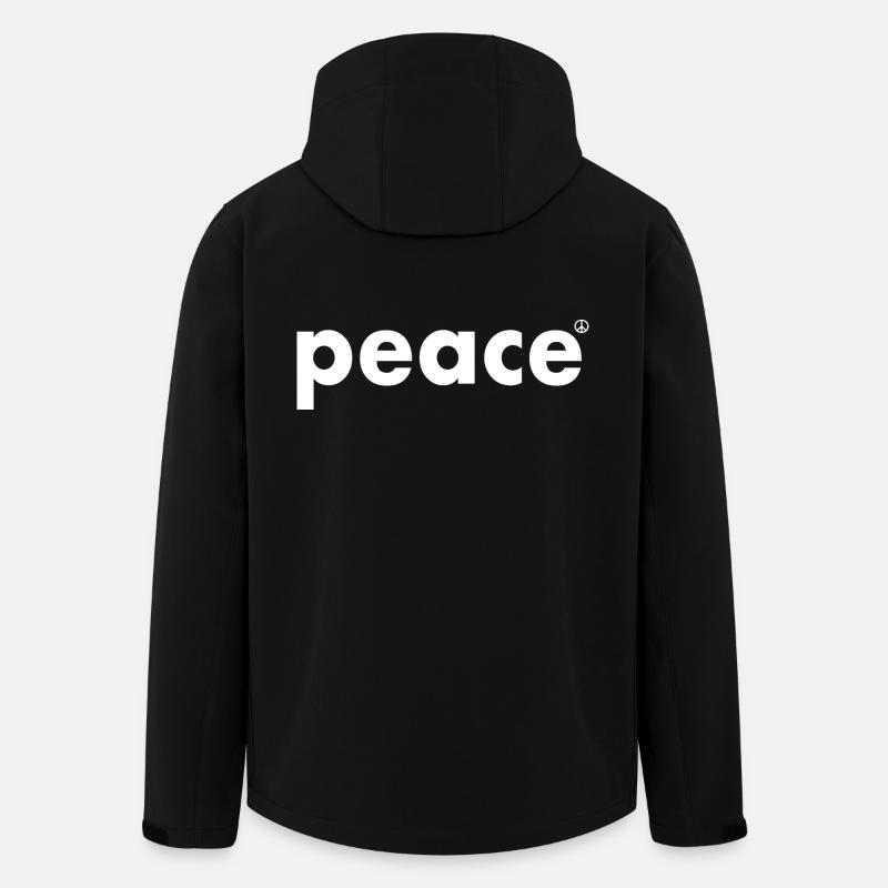 Peace - Men’s Recycled Softshell Jacket by Stanley/Stella - black