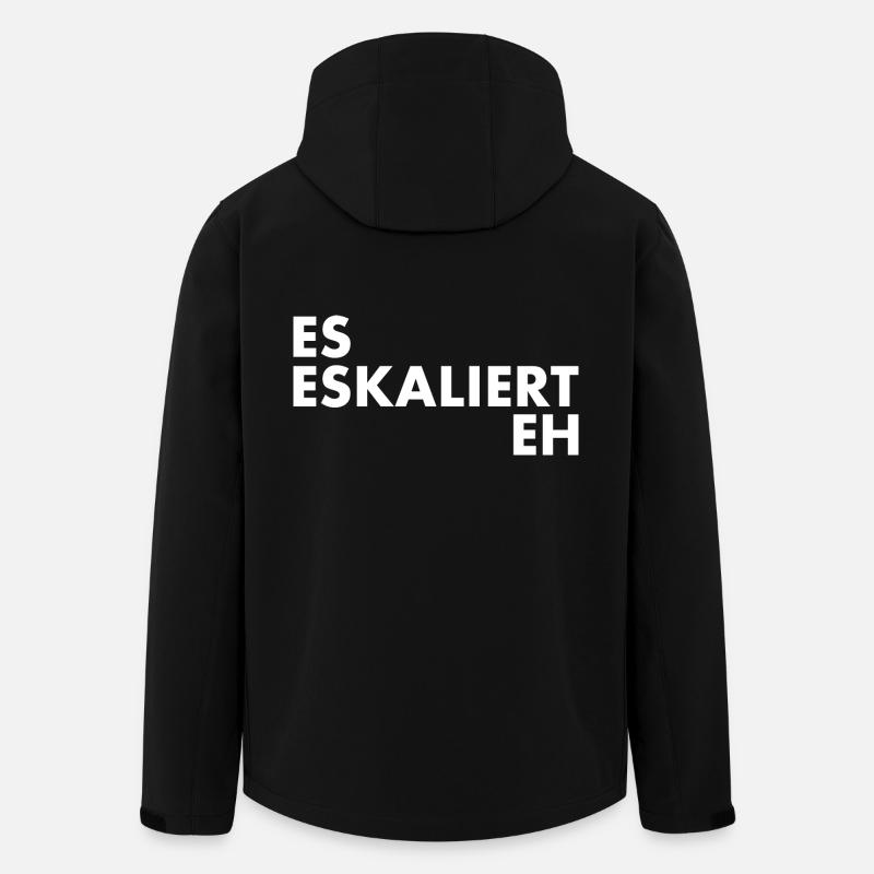Es eskaliert eh - Recycelte Männer Softshell-Jacke von Stanley/Stella - Schwarz