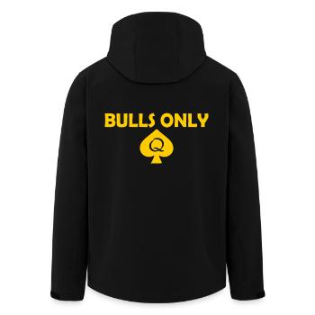 Bulls only - Recycelte Männer Softshell-Jacke von Stanley/Stella - Schwarz - Hinten - AI Model Male 185 light (185cm)