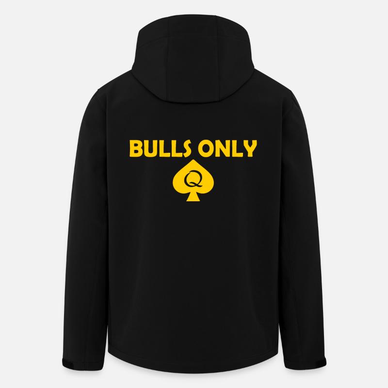 Bulls only - Recycelte Männer Softshell-Jacke von Stanley/Stella - Schwarz