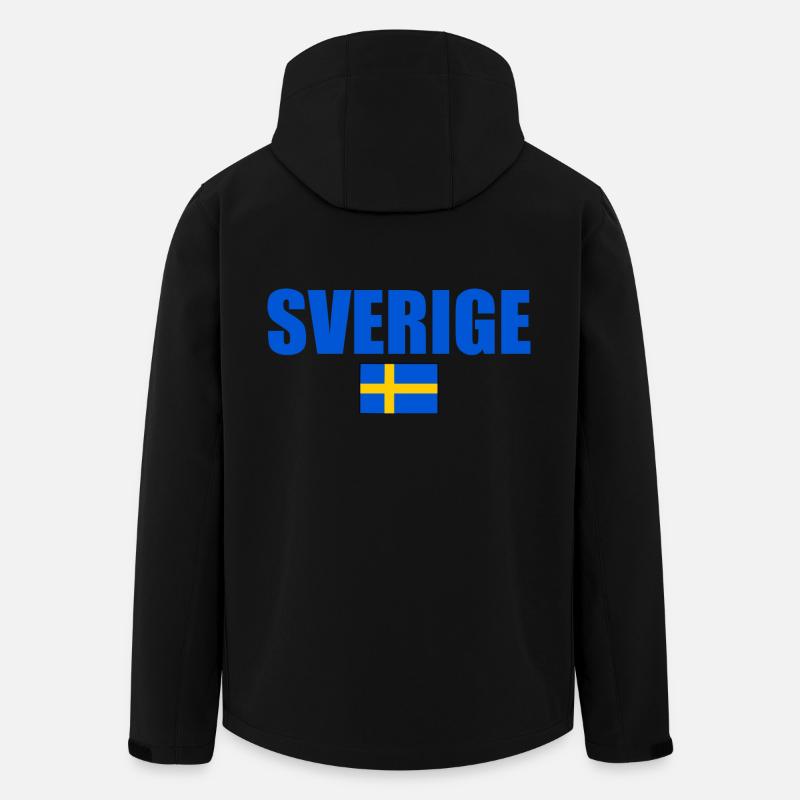 Sverige - Recycelte Männer Softshell-Jacke von Stanley/Stella - Schwarz