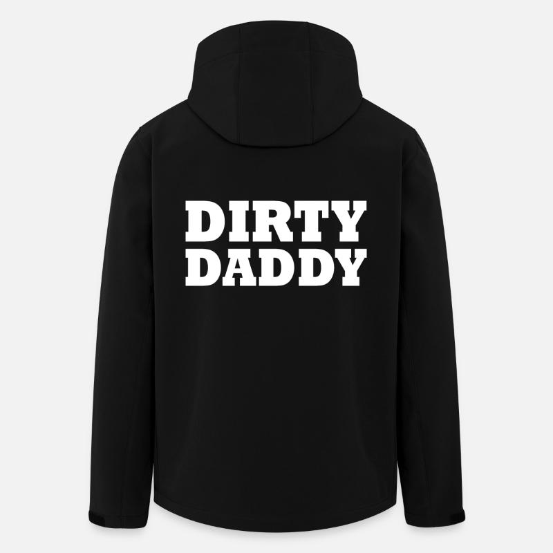 Dirty daddy - Veste softshell homme en polyester recyclé Stanley/Stella - noir