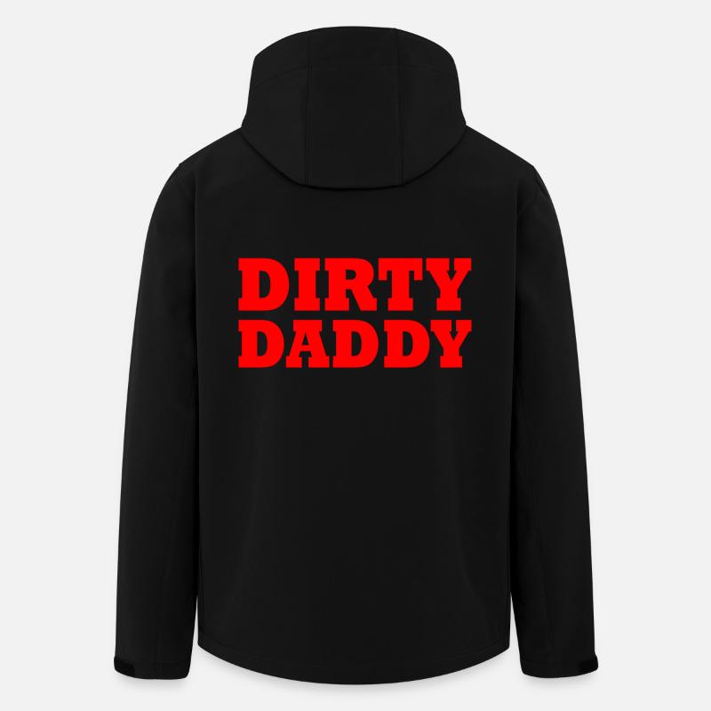 Dirty daddy - Veste softshell homme en polyester recyclé Stanley/Stella - noir