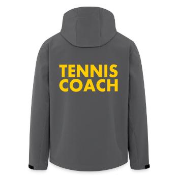 Tennis coach - Veste softshell homme en polyester recyclé Stanley/Stella - noir - Dos - AI Model Male 185 light (185cm)