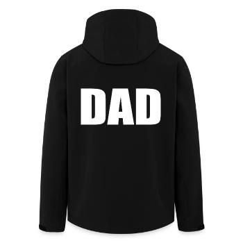 Dad - Recycelte Männer Softshell-Jacke von Stanley/Stella - Schwarz - Hinten - AI Model Male 185 light (185cm)