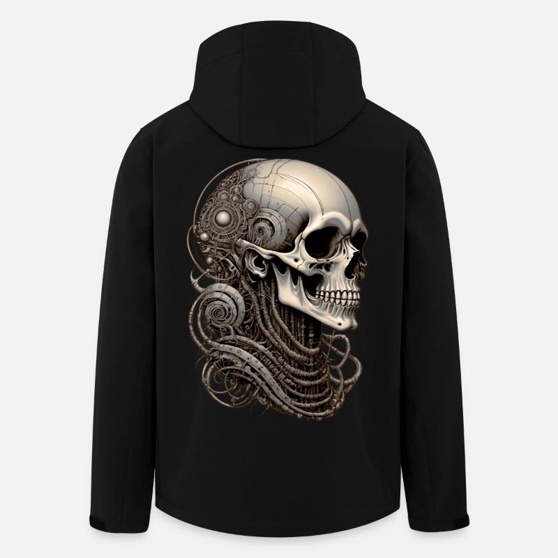 Skull - Recycelte Männer Softshell-Jacke von Stanley/Stella - Schwarz