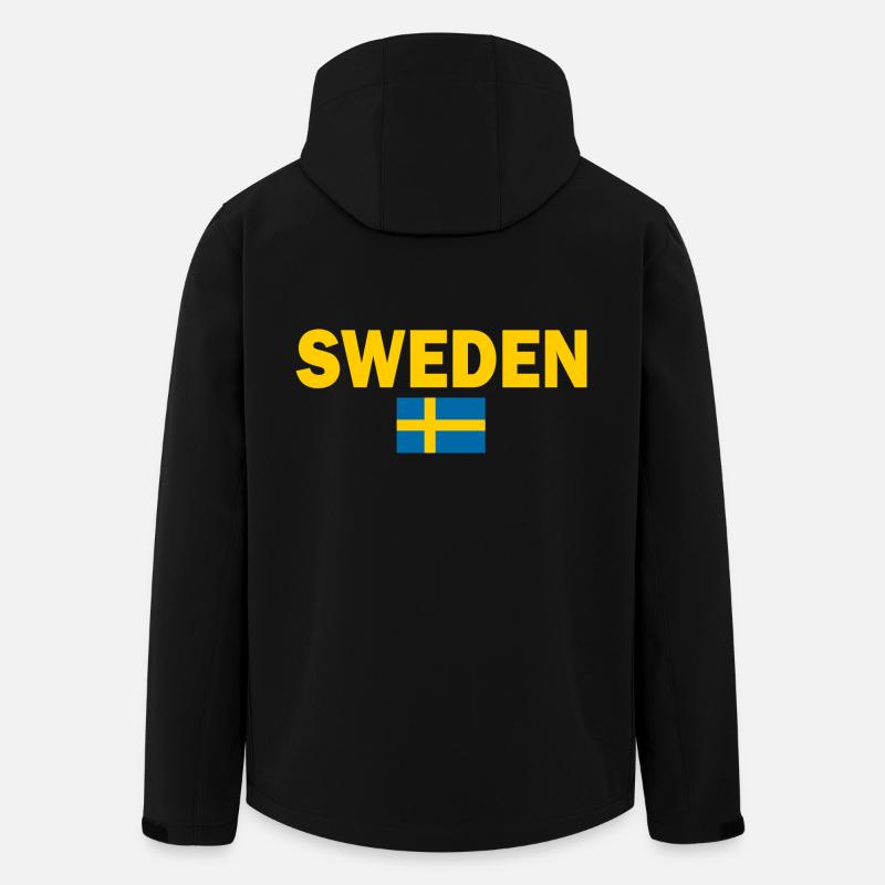 Sweden - Softshelljacka herr i återvunnen polyester Stanley/Stella - svart