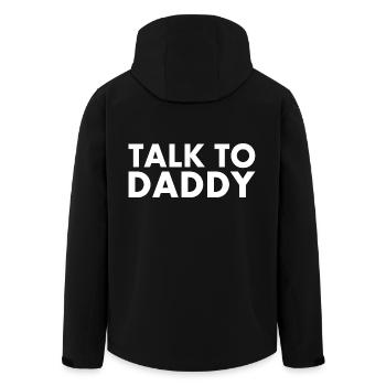 Talk to daddy - Men’s Recycled Softshell Jacket by Stanley/Stella - black - Back - AI Model Male 185 light (185cm)