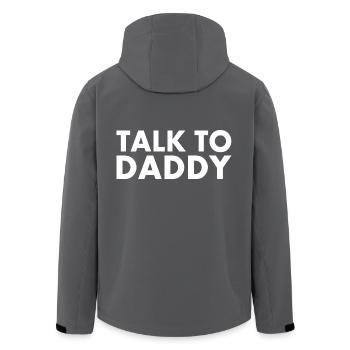Talk to daddy - Men’s Recycled Softshell Jacket by Stanley/Stella - anthracite - Back - AI Model Male 185 light (185cm)
