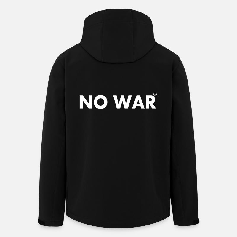 No war - Men’s Recycled Softshell Jacket by Stanley/Stella - black