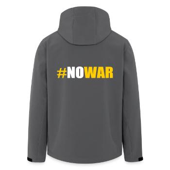 No war - Veste softshell homme en polyester recyclé Stanley/Stella - noir - Dos - AI Model Male 185 light (185cm)