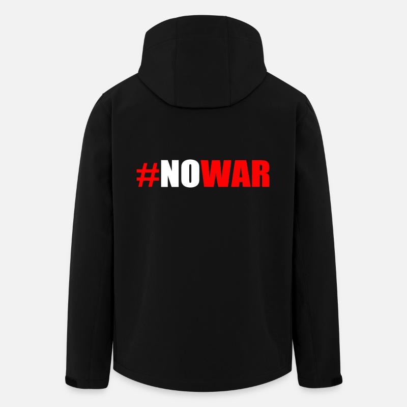 No war - Recycelte Männer Softshell-Jacke von Stanley/Stella - Schwarz