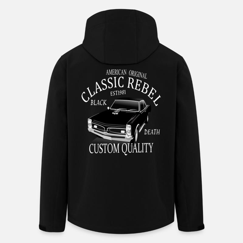 American Classic Rebell - Recycelte Männer Softshell-Jacke von Stanley/Stella - Schwarz
