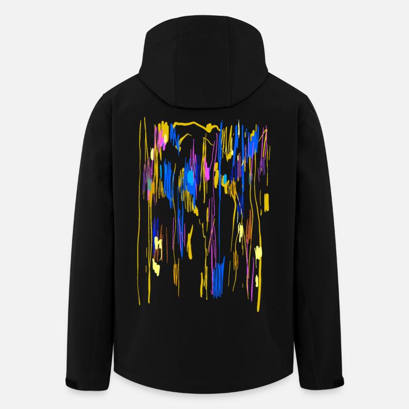 Farben Kunst - Hintergrund Abstrakt - Recycelte Männer Softshell-Jacke von Stanley/Stella - Schwarz