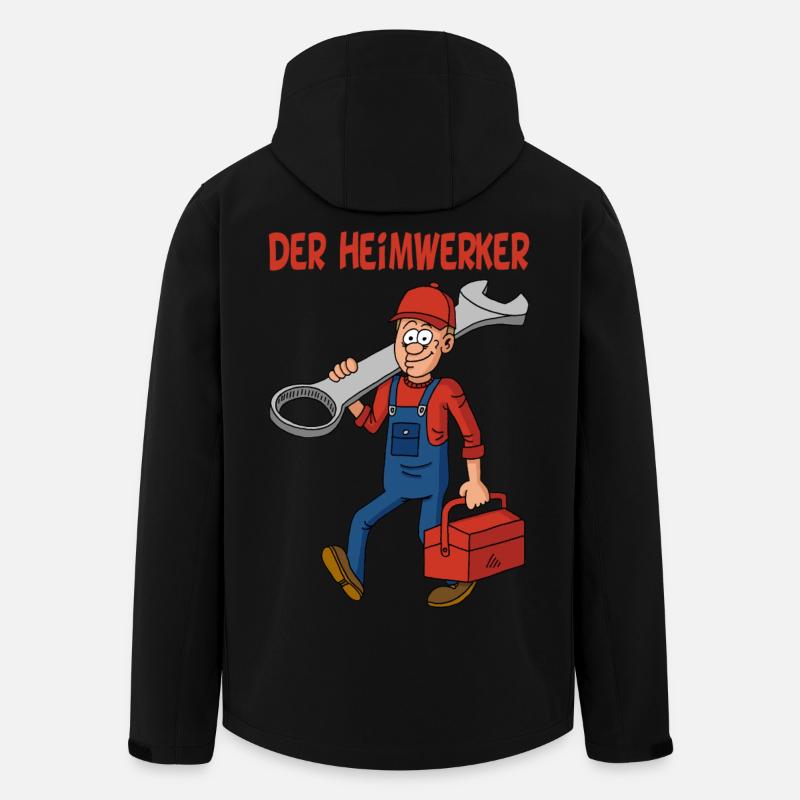 der Heimwerker - Recycelte Männer Softshell-Jacke von Stanley/Stella - Schwarz