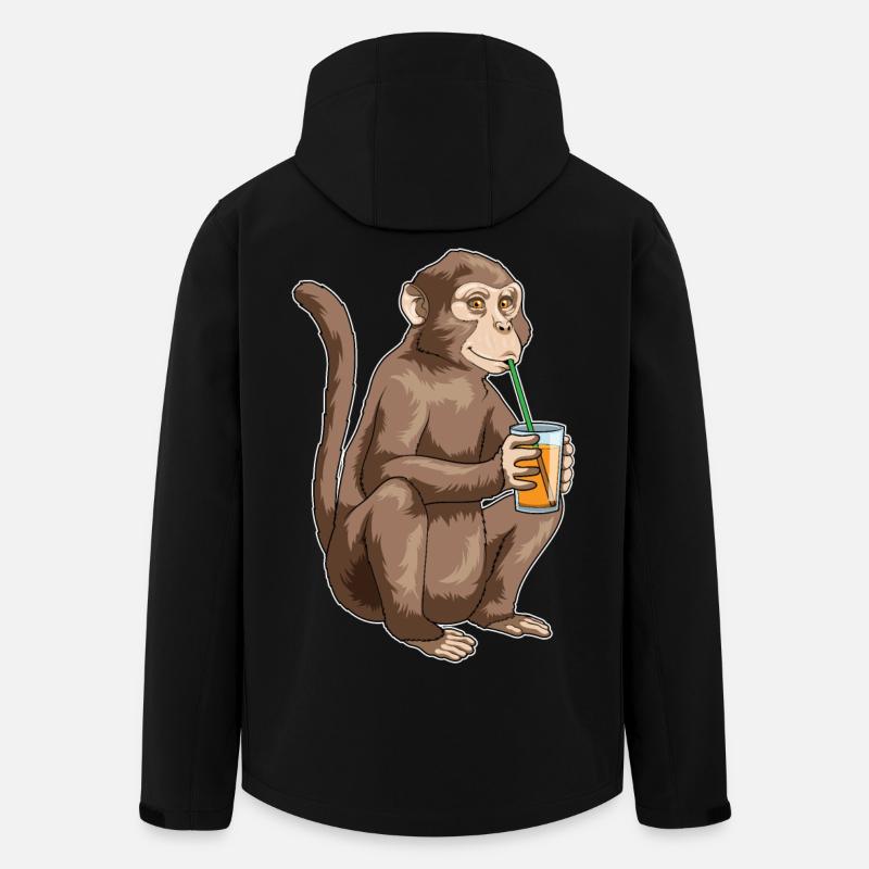 Jus de singe - Veste softshell homme en polyester recyclé Stanley/Stella - noir