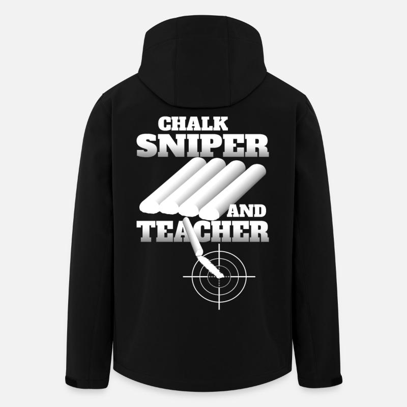 Kreide Scharfschütze und Lehrer - Recycelte Männer Softshell-Jacke von Stanley/Stella - Schwarz