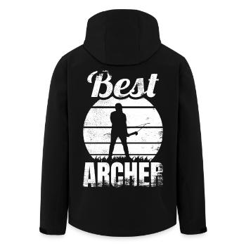 Meilleur archer - Veste softshell homme en polyester recyclé Stanley/Stella - noir - Dos - AI Model Male 185 light (185cm)