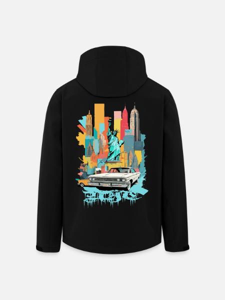 New York City - Men’s Recycled Softshell Jacket by Stanley/Stella - black