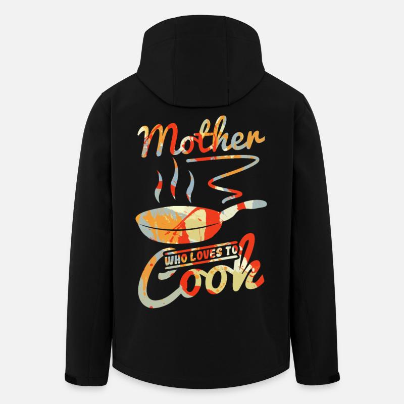 Mama Köchin - Recycelte Männer Softshell-Jacke von Stanley/Stella - Schwarz