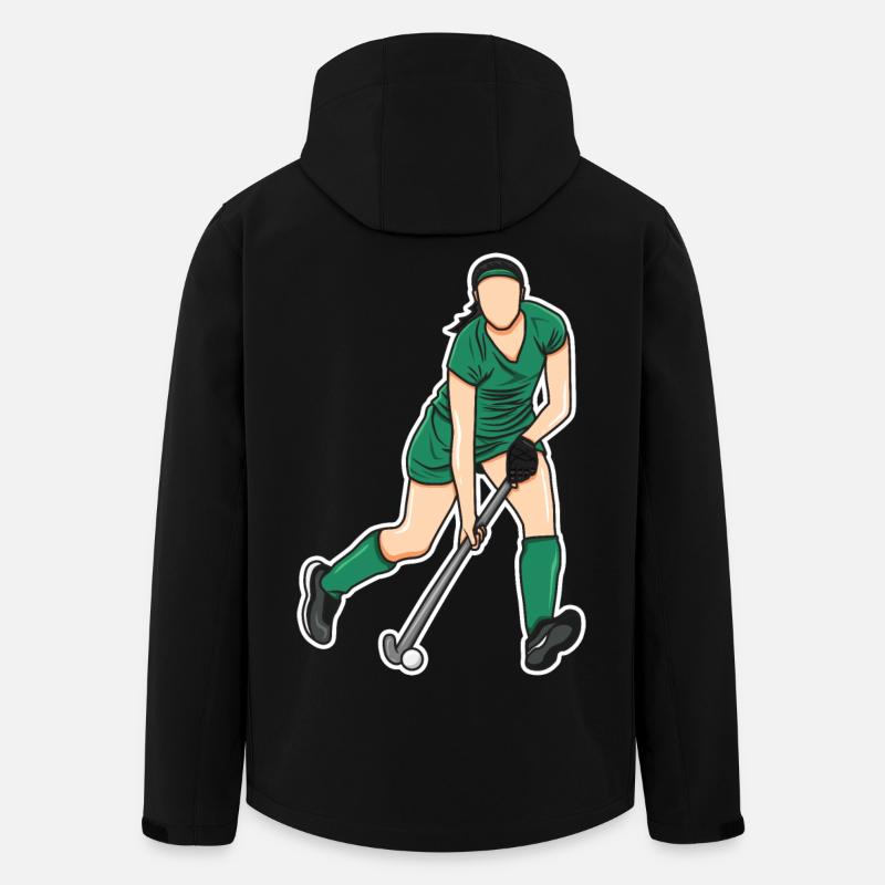 Hockey Frau - Recycelte Männer Softshell-Jacke von Stanley/Stella - Schwarz