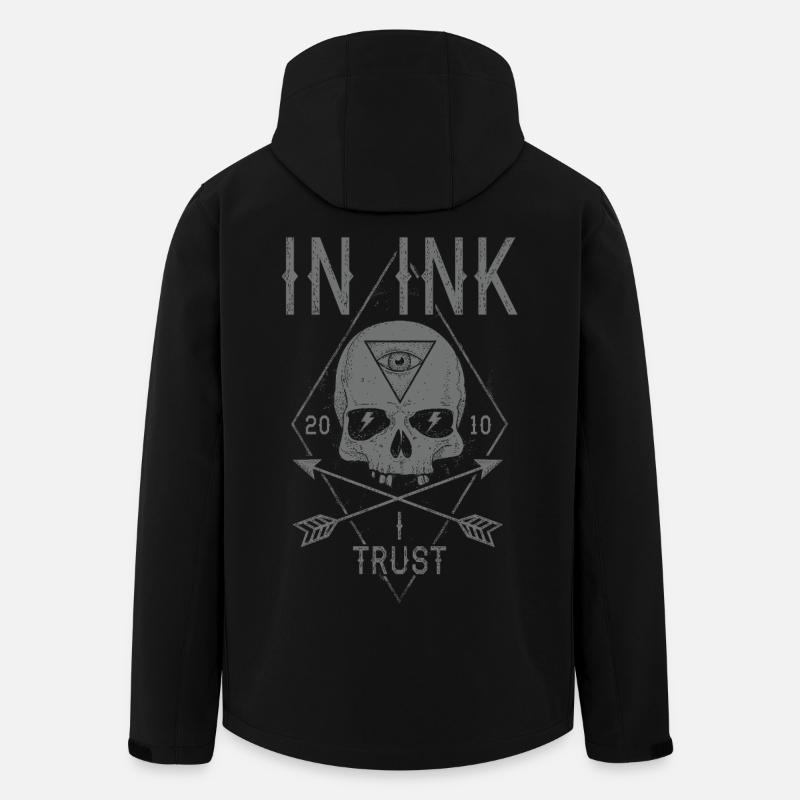 In Ink I Trust - Recycelte Männer Softshell-Jacke von Stanley/Stella - Schwarz