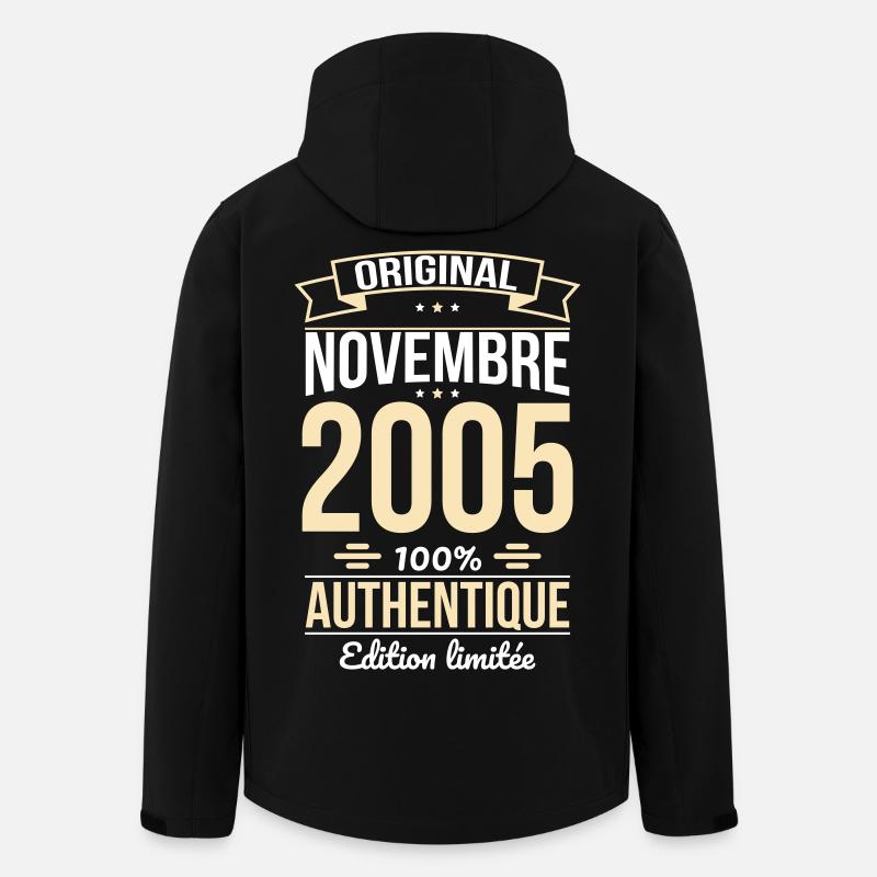20th Anniversary - Original - November 2005 - Men’s Recycled Softshell Jacket by Stanley/Stella - black