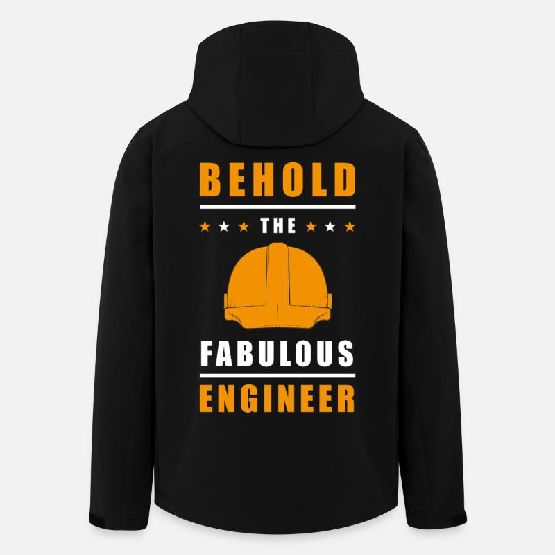 Behold the Fabulous Engineer - Men’s Recycled Softshell Jacket by Stanley/Stella - black