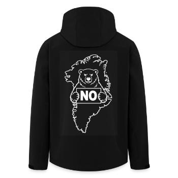 Le Groenland n’est pas à vendre - Veste softshell homme en polyester recyclé Stanley/Stella - noir - Dos - AI Model Male 185 light (185cm)