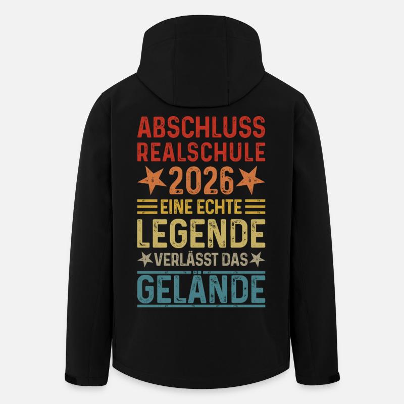 Graduation 2026 Realschule legend leaves site - Men’s Recycled Softshell Jacket by Stanley/Stella - black