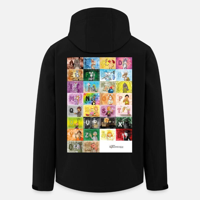 Deutsches Fingeralphabet 1 / - Recycelte Männer Softshell-Jacke von Stanley/Stella - Schwarz