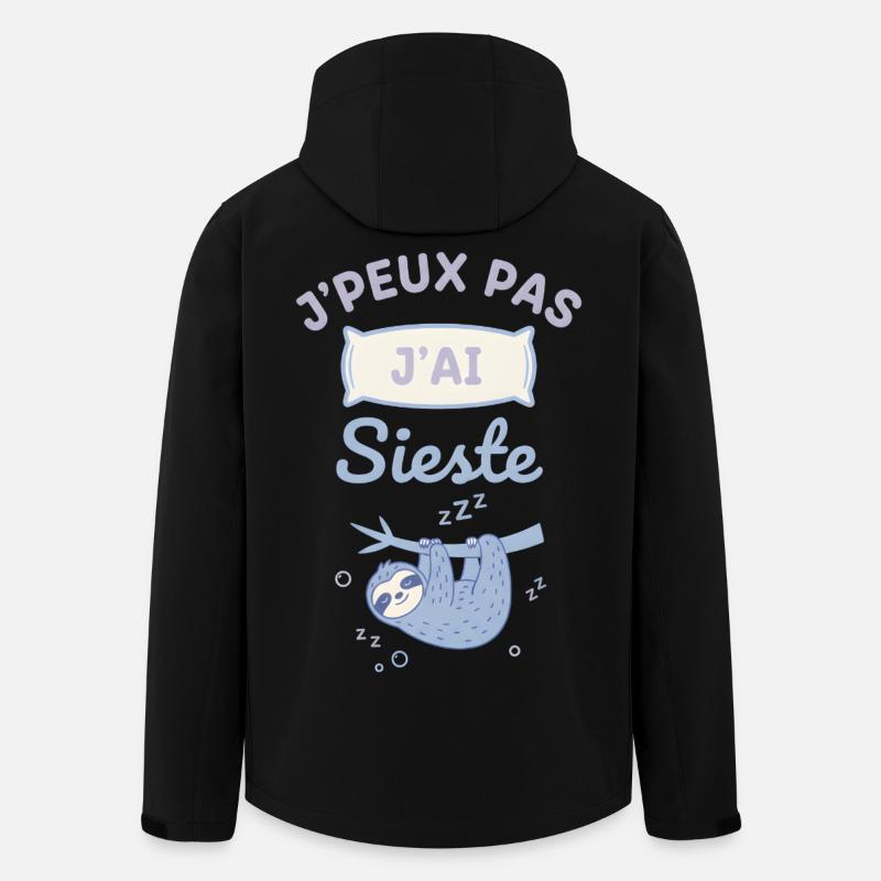 Faultiers süßes Nickerchen - Recycelte Männer Softshell-Jacke von Stanley/Stella - Schwarz