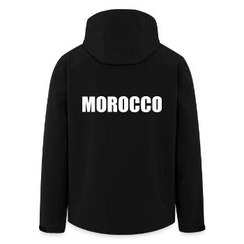 Morocco - Veste softshell homme en polyester recyclé Stanley/Stella - noir - Dos - AI Model Male 185 light (185cm)