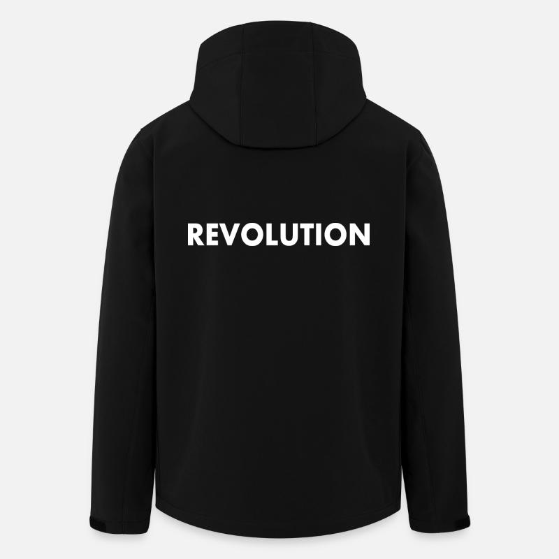 Revolution - Men’s Recycled Softshell Jacket Discoverer by Stanley/Stella - black