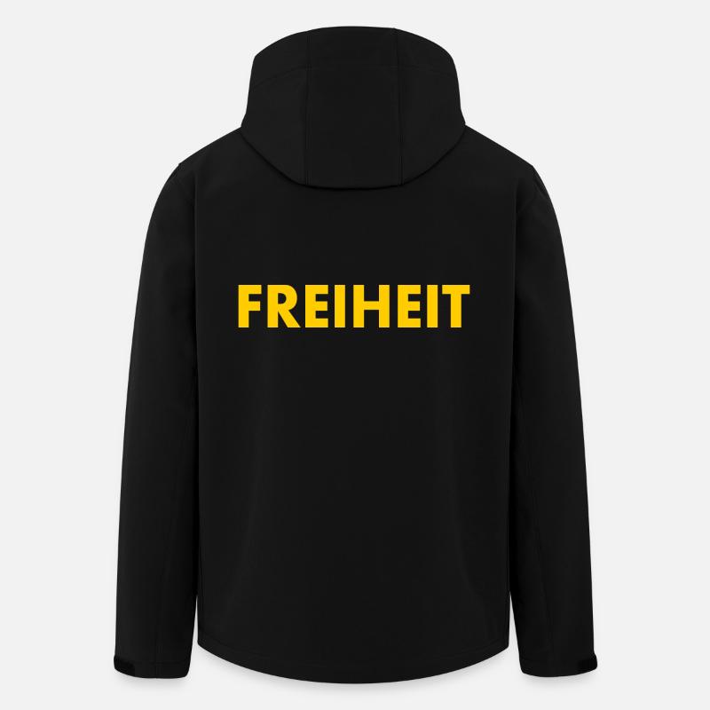 freiheit - Recycelte Männer Softshell-Jacke von Stanley/Stella - Schwarz