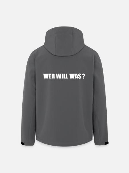 Wer will was - Recycelte Männer Softshell-Jacke von Stanley/Stella - Schwarz