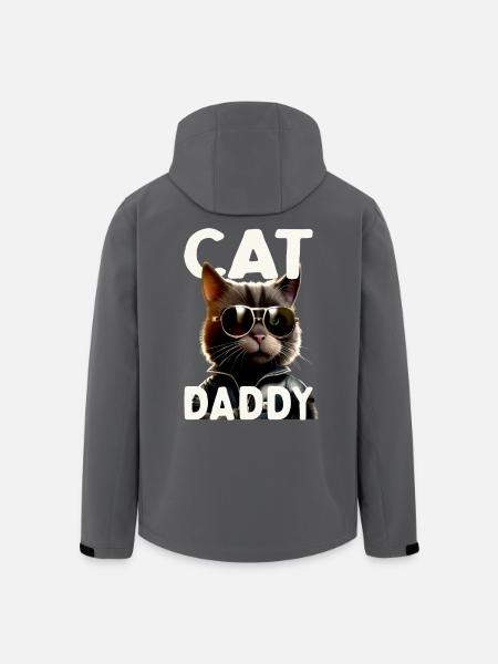 Kat Far Katte Far Kat Far Far Fars Dag Kat - Stanley/Stella herre softshelljakke i genanvendt polyester - sort