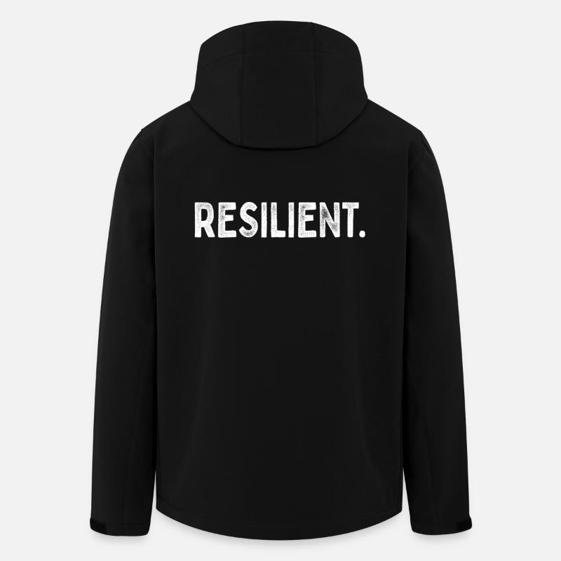 Résilience Santé mentale Motivation Résilience - Veste softshell homme en polyester recyclé Stanley/Stella - noir