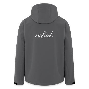 Resilient Mentale Gesundheit Motivation Resilienz - Recycelte Männer Softshell-Jacke von Stanley/Stella - Schwarz - Hinten - AI Model Male 185 light (185cm)