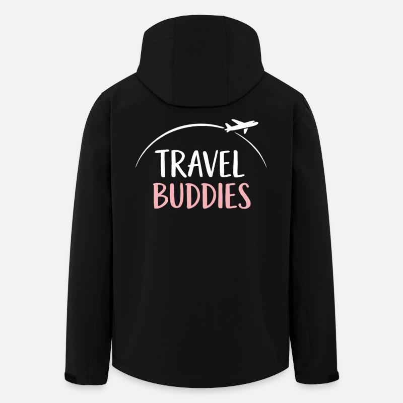 Reisegefährten  - Recycelte Männer Softshell-Jacke von Stanley/Stella - Schwarz