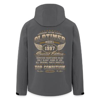 Voiture de collection Année 1997 Cadeau d’anniversaire vintage - Veste softshell homme en polyester recyclé Stanley/Stella - noir - Dos - AI Model Male 185 light (185cm)