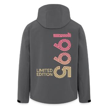 1995 Vintage Limited Edition - Men’s Recycled Softshell Jacket by Stanley/Stella - black - Back - AI Model Male 185 light (185cm)