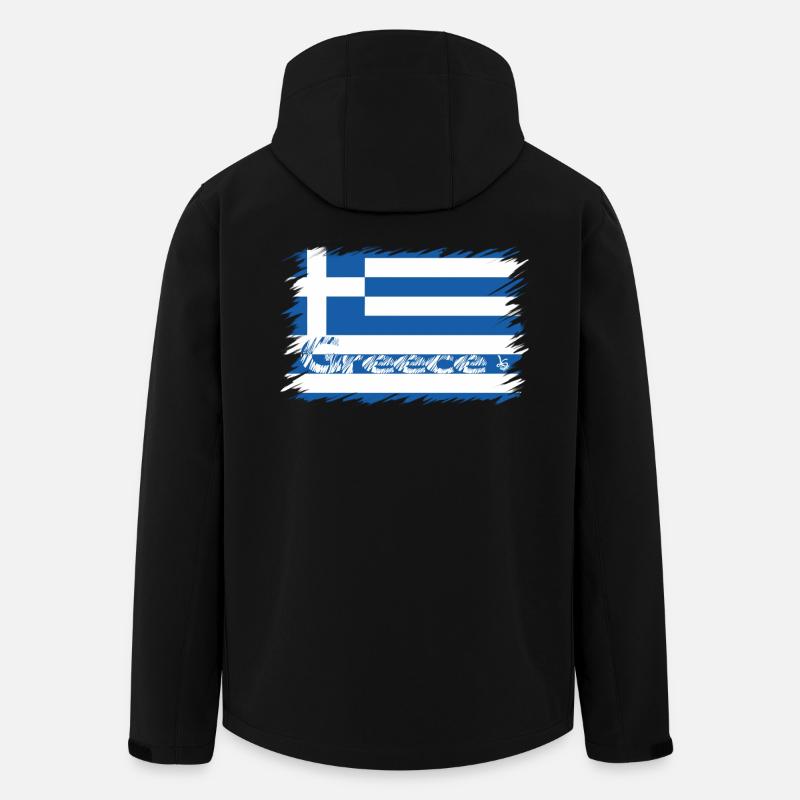 Grèce - Veste softshell homme en polyester recyclé Stanley/Stella - noir