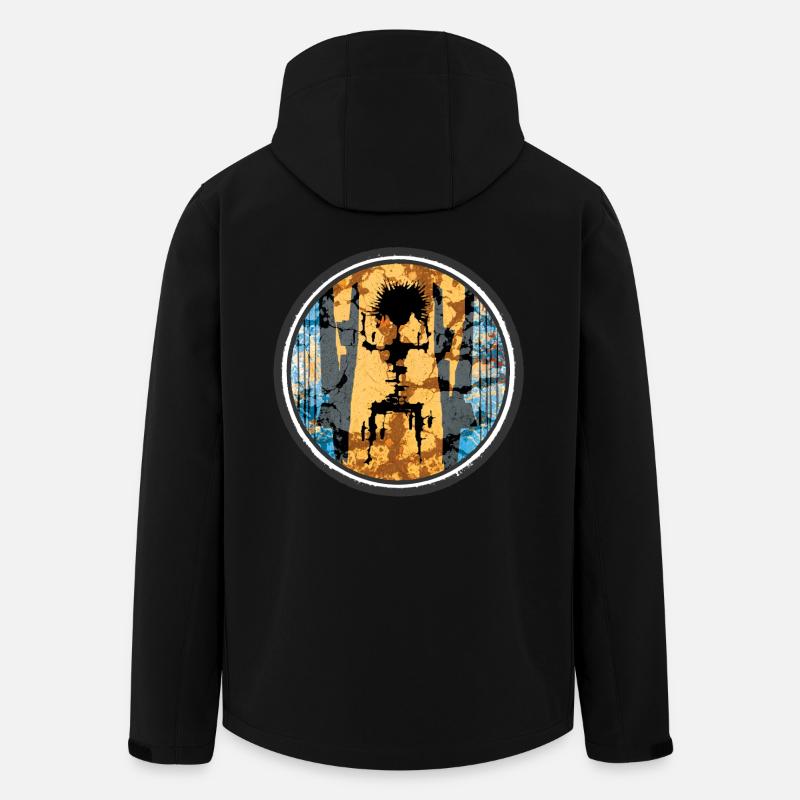 Graffiti Australien - Recycelte Männer Softshell-Jacke von Stanley/Stella - Schwarz