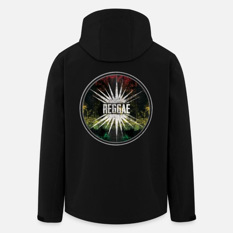 reggae - thats it - Veste softshell homme en polyester recyclé Stanley/Stella - noir