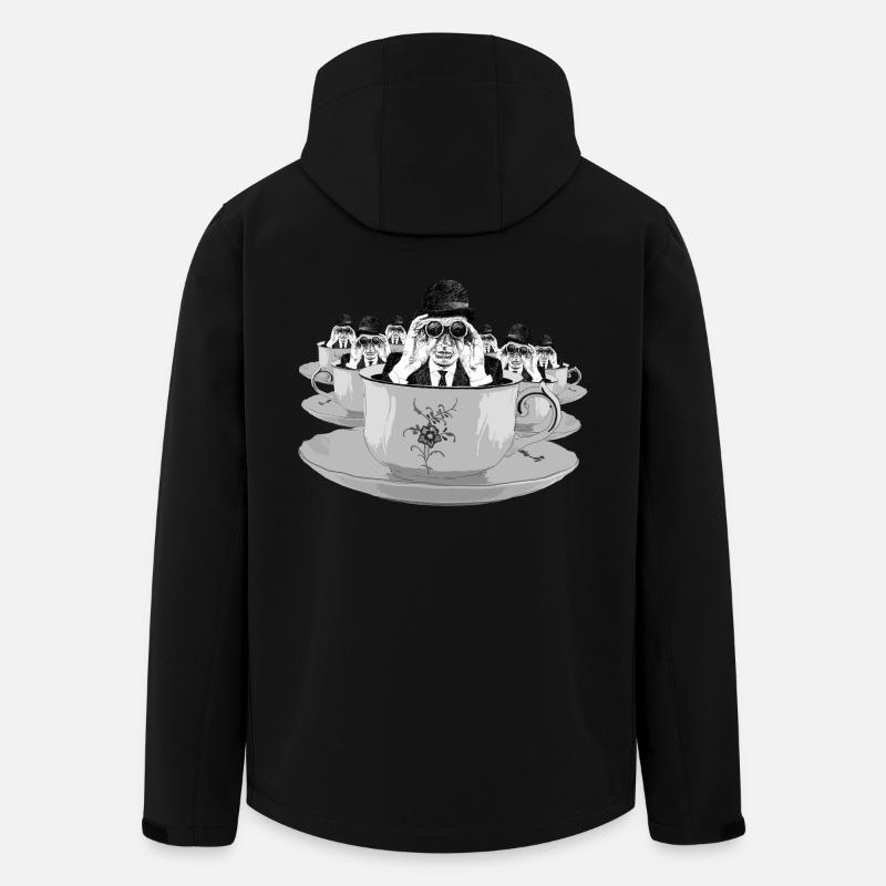 flying saucers - Men’s Recycled Softshell Jacket by Stanley/Stella - black