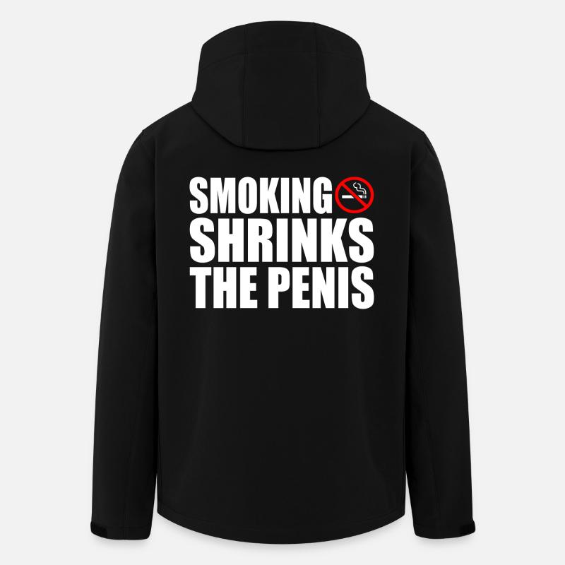 Smoking shrinks the penis - Men’s Recycled Softshell Jacket by Stanley/Stella - black